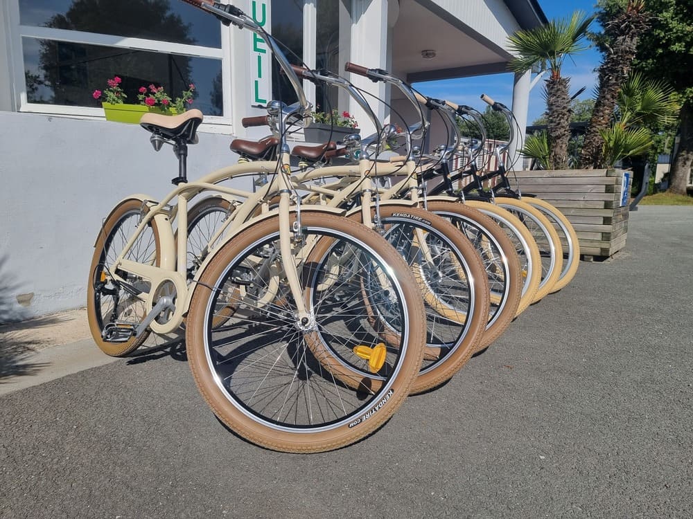 Verleih von Fahrrädern vor Ort auf dem Campingplatz